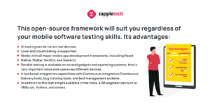 This open-source framework will suit you regardless of your mobile software testing skills. Its advantages_