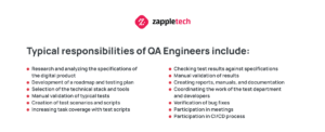 Typical responsibilities of QA Engineers include_