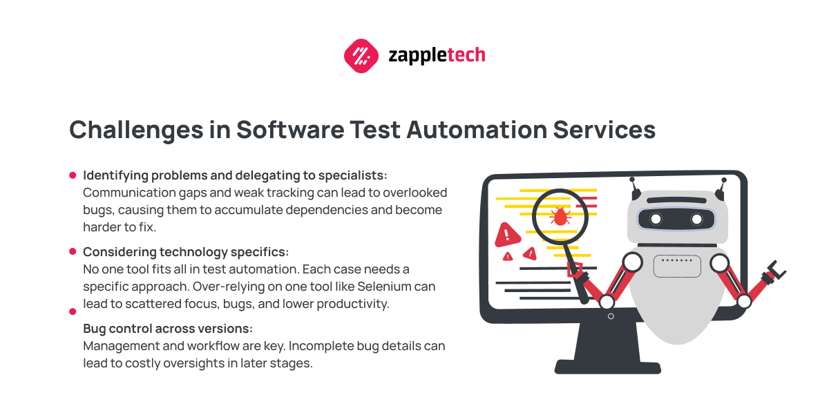Challenges in Software Test Automation Services