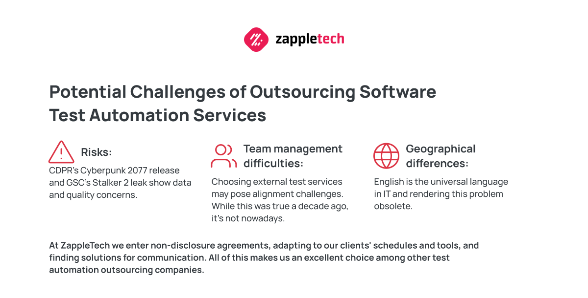 Potential Challenges of Outsourcing Software Test Automation Services