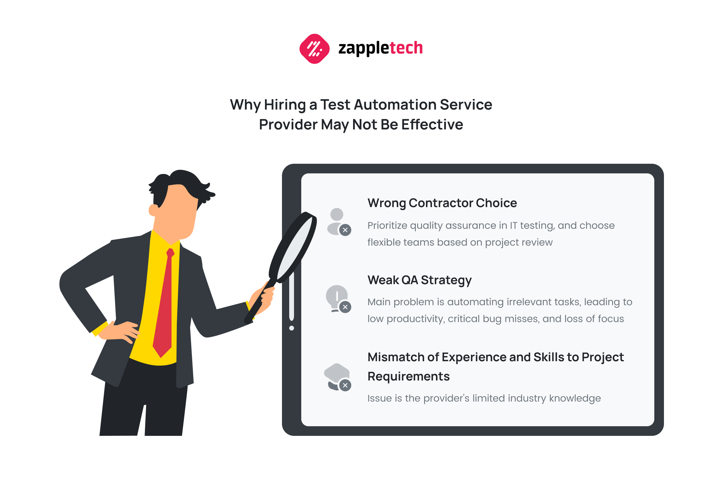 Reasons Why Hiring a Test Automation Service Provider May Not Be Effective